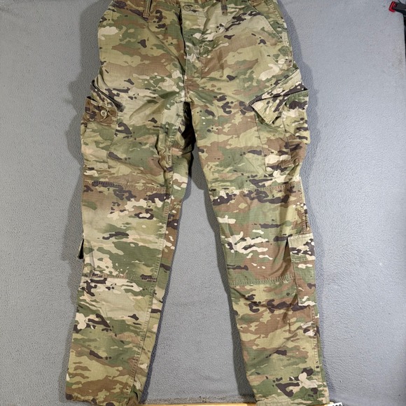 Vintage Camo Military Cargo Pants Tactical Combat Trousers Mens Large Long - Picture 1 of 6